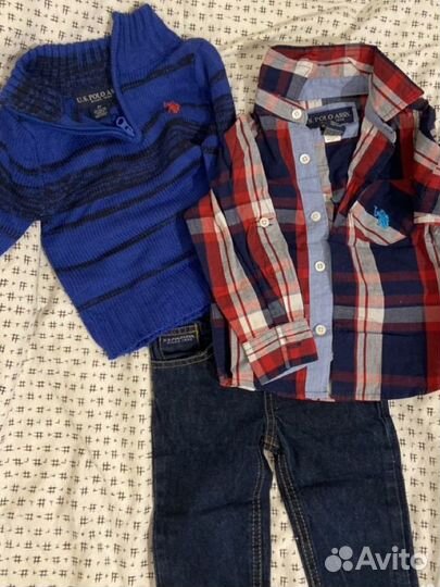 Комплект us polo assn 2Т, ботинки ralf lauren 24