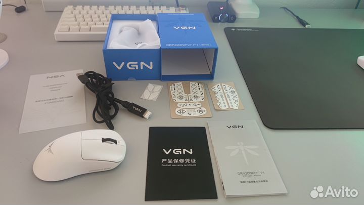 Игровая мышь беспроводная Dragonfly F1moba PAW3395