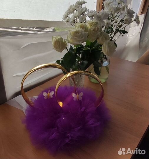 Кольца свадебные на авто