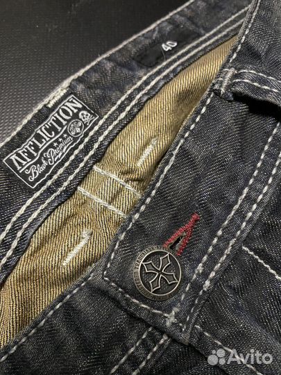 Джинсы affliction cooper baggy