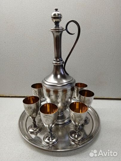 Коньячный(водочный) набор.Серебро 680 г