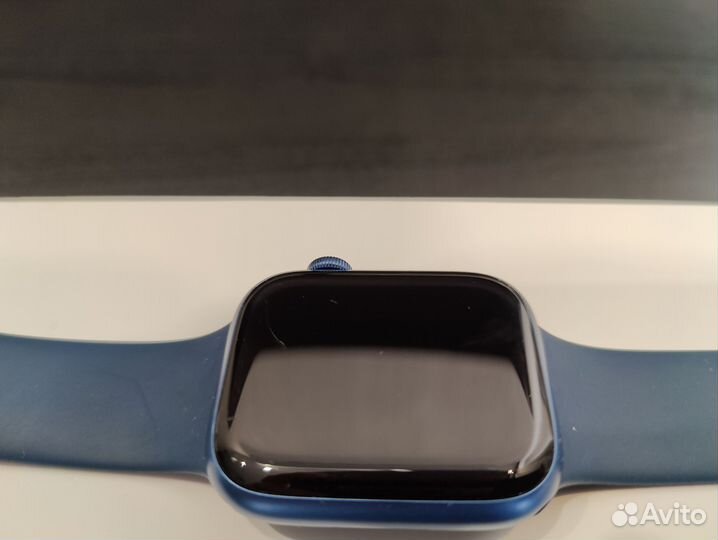 Часы apple watch 7 45 mm blue