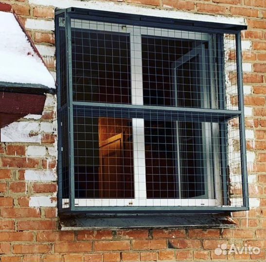Решетка антикошка Установка на любой этаж