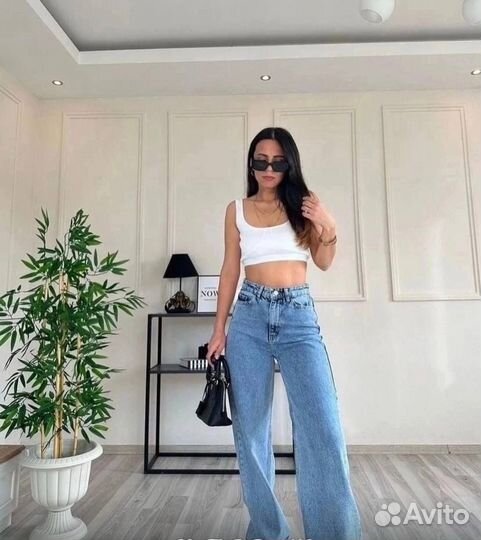 Джинсы клёш женские 2 цвета