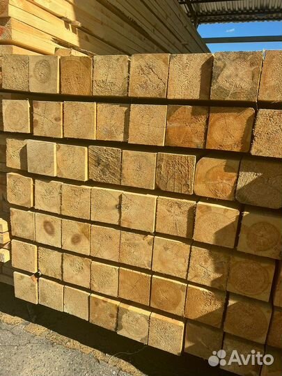 Брус обрезной 100х100х6000мм 1 сорт ГОСТ