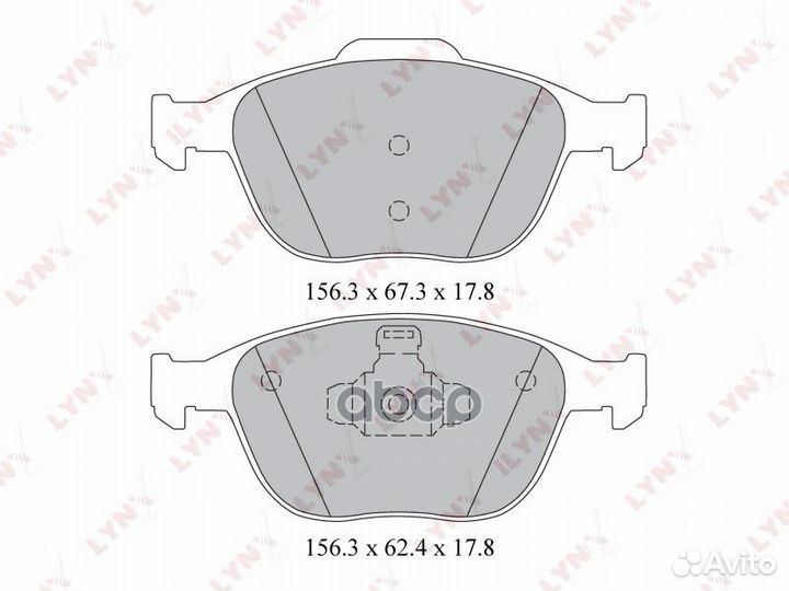 Колодки тормозные дисковые перед BD3022 LYN