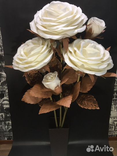 Розы ручной работы(светильник)