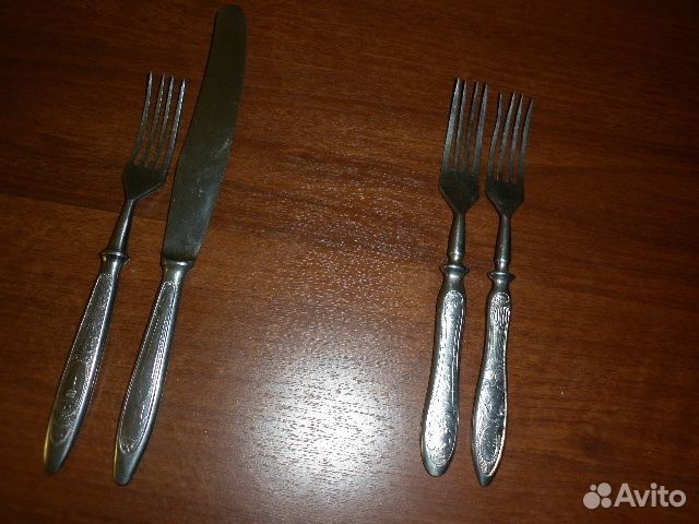 Вилки ножи б/у нержавейка СССР