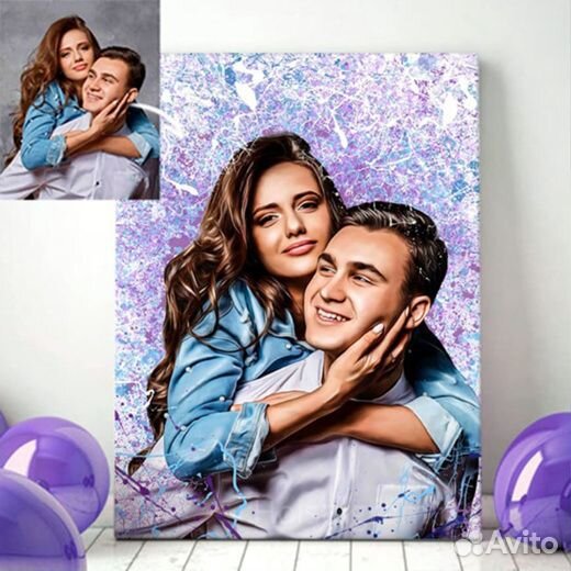 Портрет на холсте по фото,Дрим Арт,Лав Из,В Образе