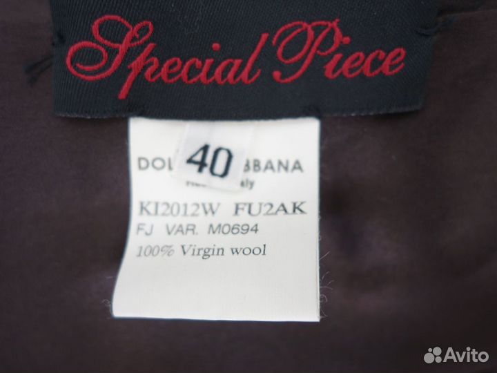 Dolce Gabbana винтаж пиджак новый 40р