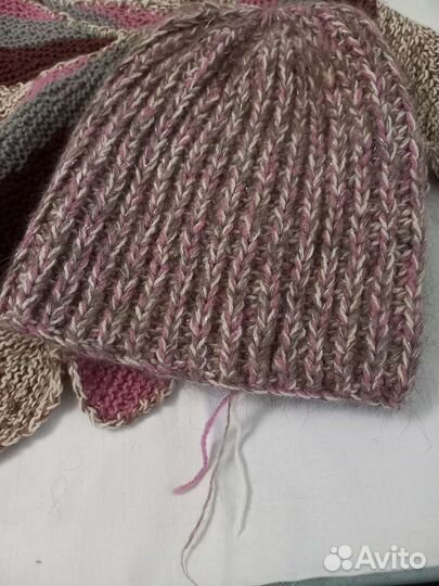 Шаль, бактус, шарф, шапка пуховая