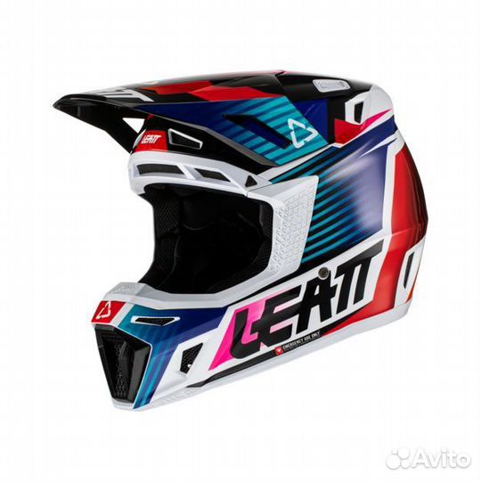 Кроссовый шлем Leatt 8.5 V22 + очки Velocity 5.5