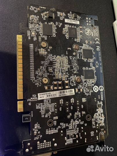 Видеокарта gigabyte GeForce GTX 1050 Ti D5 4G