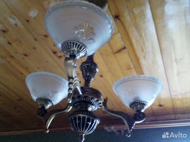 Люстра неоклассика бронза Италия