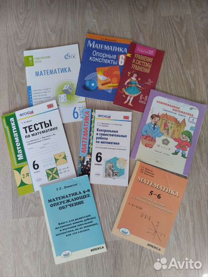 Пособия/книги по математике/русскому яз., 6 класс