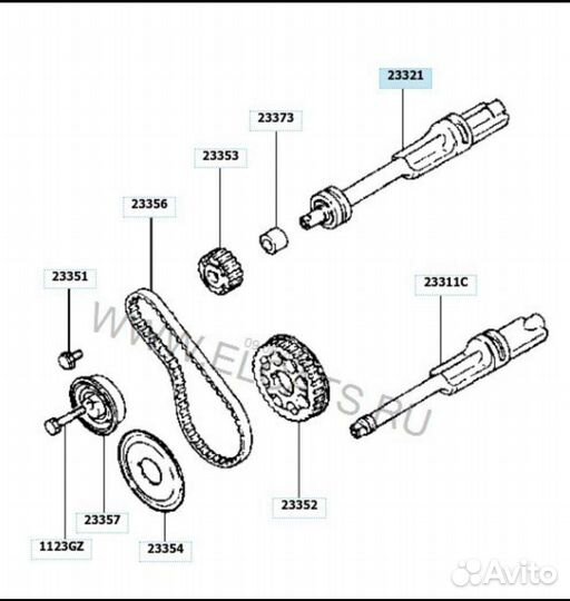 Валы балансировочные на двигатель G4JS