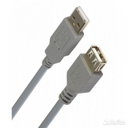 Кабель удлинитель USB (F шт) - USB (M гн) 1,8 метр