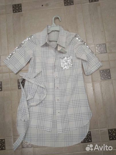 Новые блузки 128-164 рост