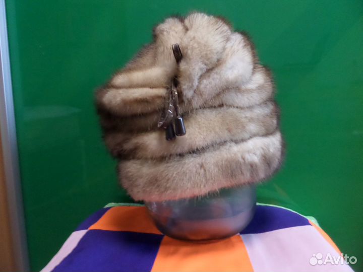 Шапка норковая женская