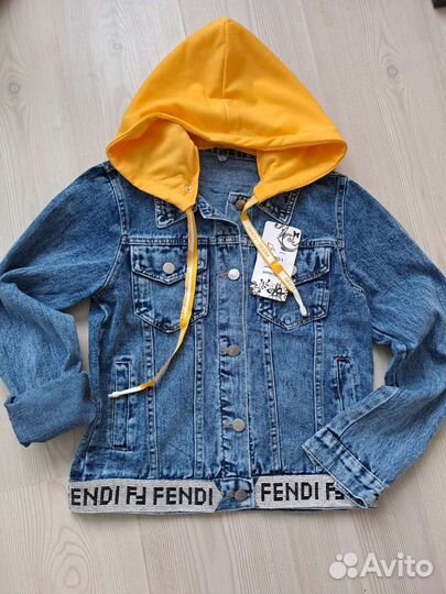 Джинсовая куртка для девочки новая 146-164