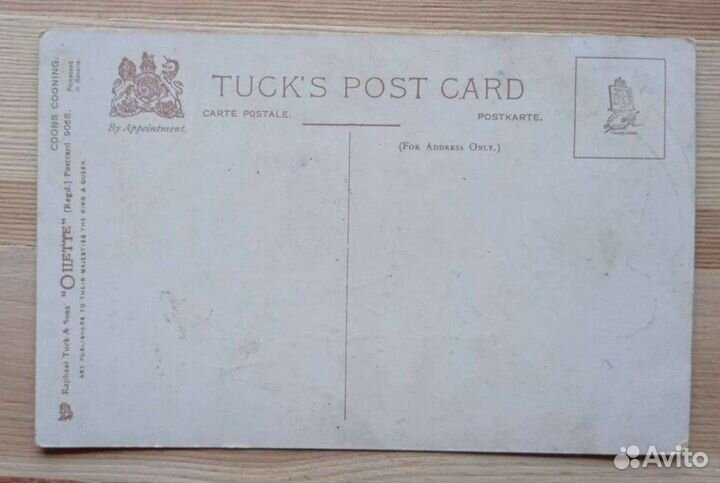 Антикварная английская открытка, начало 20 века
