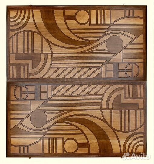 Нарды и шашки резные Витраж 62 х 62 см Бук Армения 62565