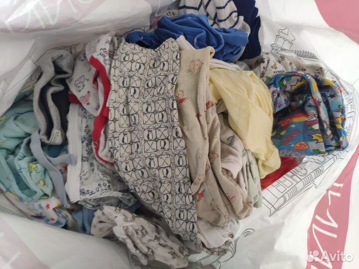 Большой пакет вещей для новорожденных+слинг