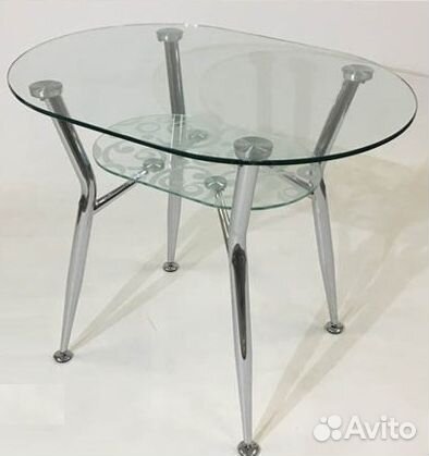 Стеклянная столешница на заказ