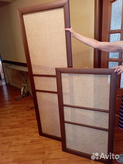 Декоративная решетки из ротанга