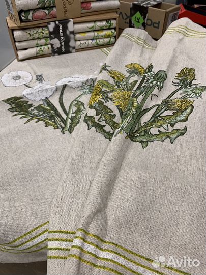 Полотенце кухонное лен набор и поштучно