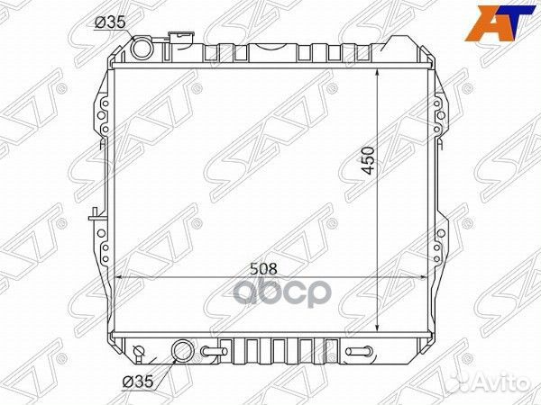 Радиатор Toyota 4Runner 89-95 / Hilux Surf 89-95