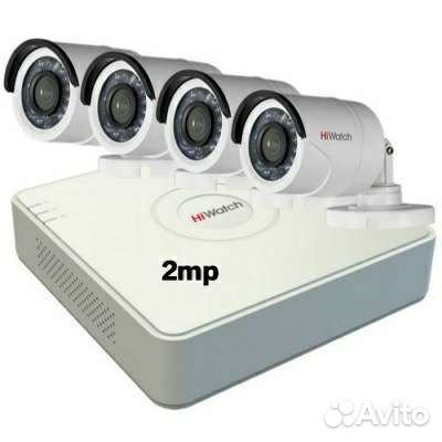 Комплект видеонаблюдения 4 камеры