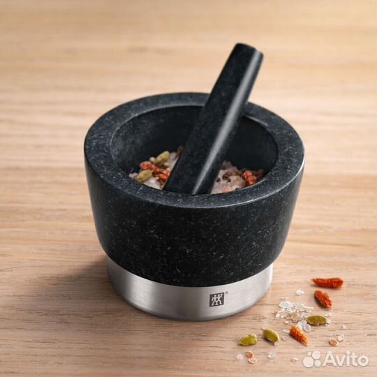 Ступка с пестиком Zwilling черная