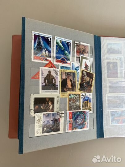Почтовые марки СССР в альбоме