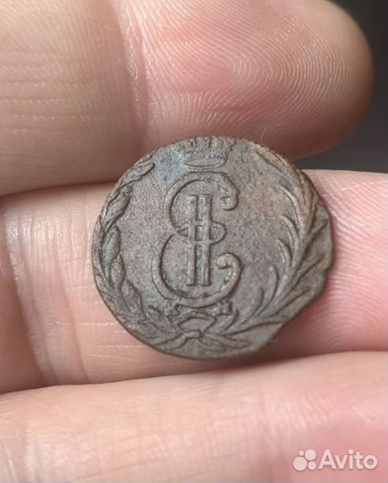 Денга 1770 год Сибирская монета