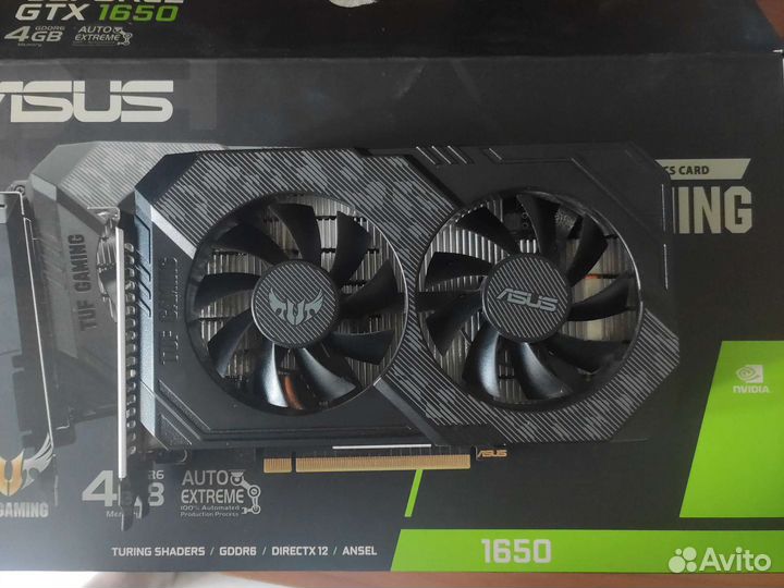 Видеокарта Asus Tuf gaming geforce gtx 1650 4gb