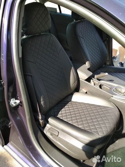 Чехлы экокожа в Ромб на Opel Insignia от Автопилот