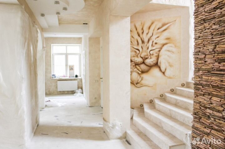 Живопись, роспись, картины, дизайн, штукатурка