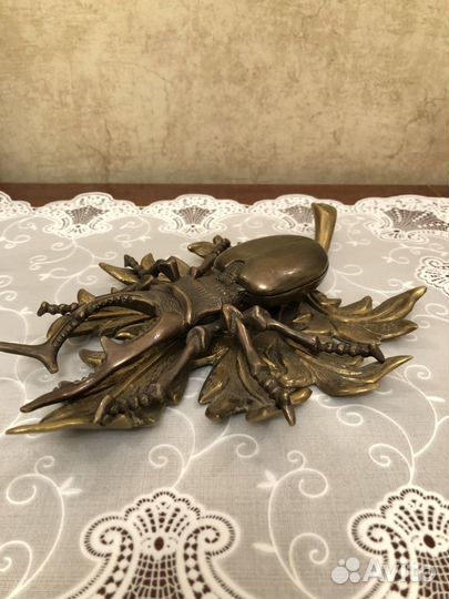 Шкатулка Жук. Бронза. Россия, конец 20 века