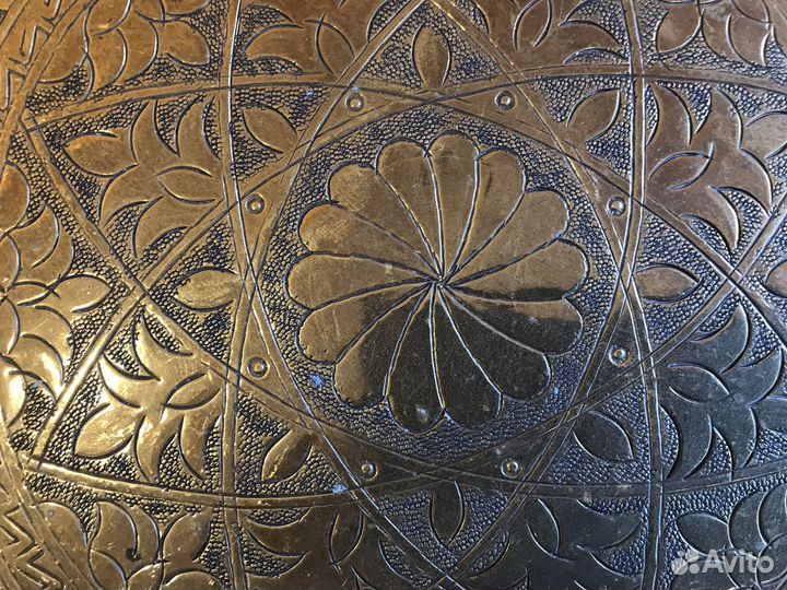 Поднос большой Бронзовый Латуный