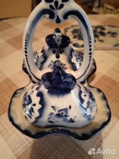 Фарфоровая посуда гжель СССР