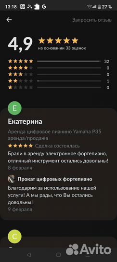 Цифровое фортепиано Casio аренда/продажа