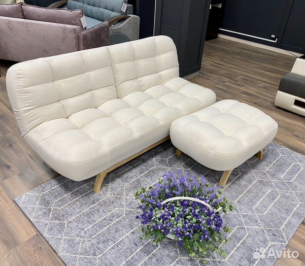 Диван кровать с банкеткой «Ирландия white», новый