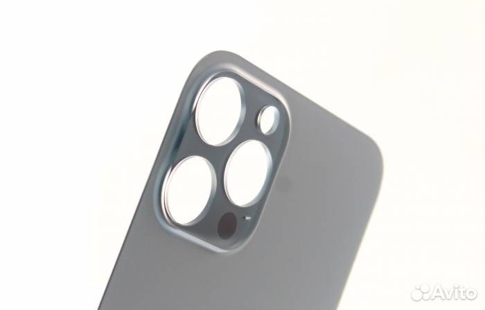 Задняя крышка для iPhone 12 Pro Max Синяя (Стеклян