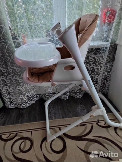 Электрокачель + стул для кормления 2в1