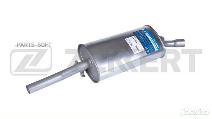 Глушитель основной Audi 80 IV 86- Coupe II 89- zekkert GA1008A