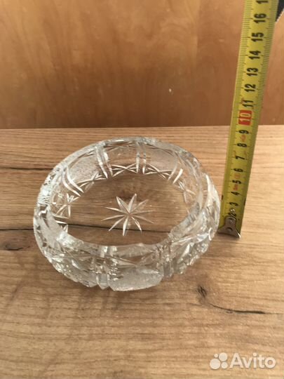 Хрустальная пепельница чехия СССР новая