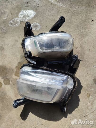 Птф с закглушками kia rio 3