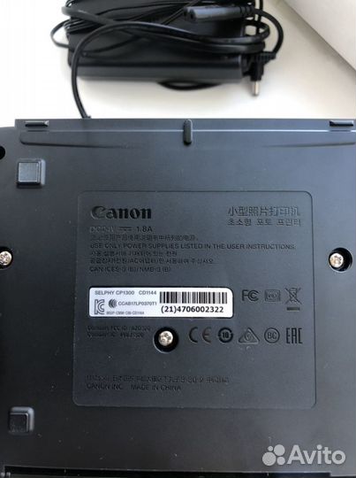 Компактный фотопринтер Canon selphy CP1300 черный