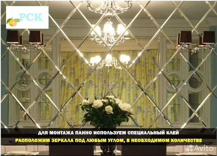 Зеркало панно